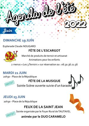 Tautavel Agenda De L'été 2022