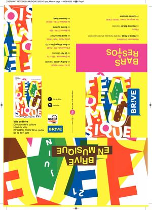 Dépliant Fête De La Musique 2022 Brive