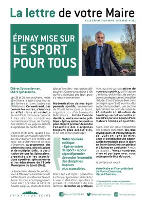 Lettre de votre Maire - n°201 - Juin 2022