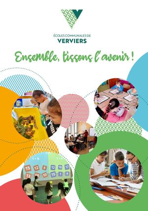 Brochure des écoles communales de la Ville de Verviers 2022