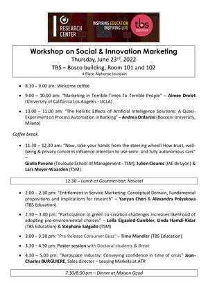 Programme Marketing In Turbulent Times 23 Juin 2022