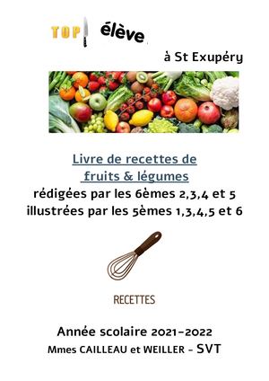 Recettes 6ème 2022
