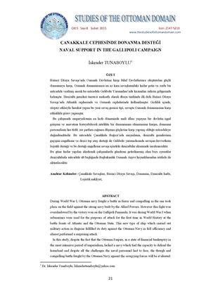 Çanakkale Cephesinde Donanma Desteği