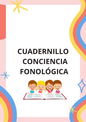CUADERNILLO CONCIENCIA FONOLÓGICA