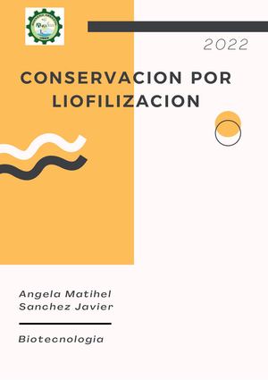 Conservacion Por Liofilizacion