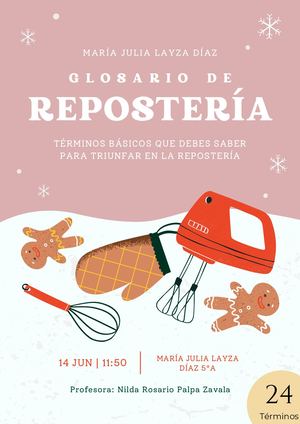 Glosario de repostería