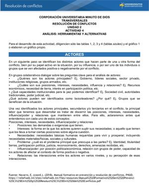 UNIDAD 2 ACTIVIDAD 4 RESOLUCION DE CONFLICTOS