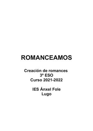 Compilación De Romances 3º Eso