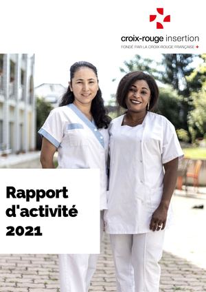 Rapport d'activité 2020 - Croix-Rouge Insertion