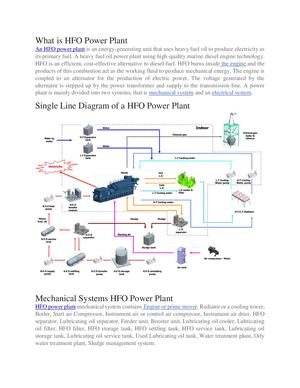 Hfo Power Plant