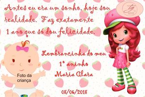 Lembrancinha - Tema Moranguinho