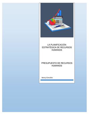 La Planificación Estratégica Y Presupuesto De RR. HH