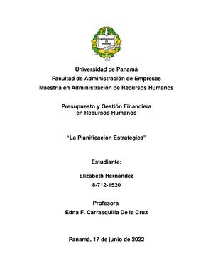 La Planificación Estratégica Foro 3