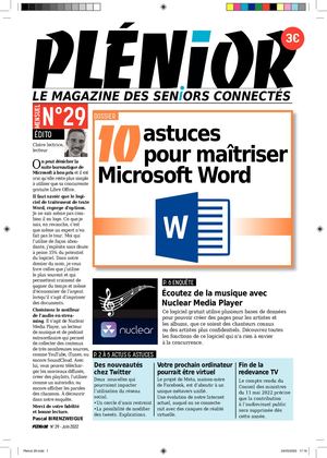 Plenior numéro 29 de juin 2022