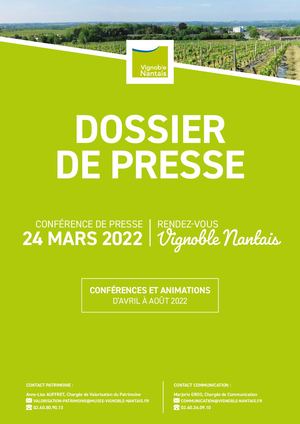 Dossier De Presse Rendez Vous Pays Du Vignoble Nantais Printemps Ete 2022
