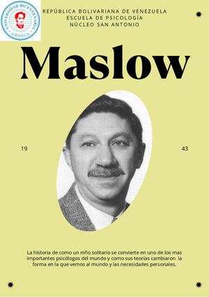 revista de abraham maslow