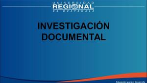 Investigacion Documental