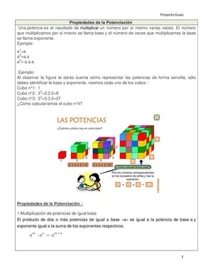Propiedades De La Potenciación