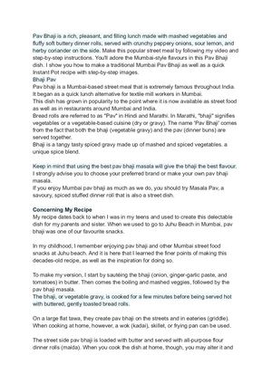 Pav Bhaji Best Indian Street In Edmonton