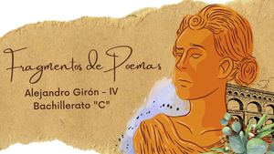 Álbum estilo modernista con fragmentos de poemas