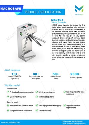 Afforable Tripod Turnstile MS01G1 | macrosafegates.com
