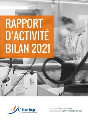 Rapport d'activité Atout linge - Bilan 2021 - version en ligne