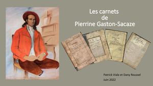 Les carnets de Pierrine Gaston-Sacaze