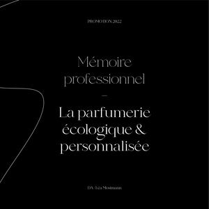Mémoire _ La parfumerie écologique & personnalisée