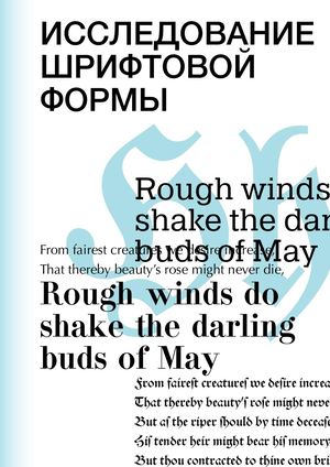 Развитие шрифтовой формы буквы H