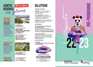 Pré-programme saison cultuelle 2022/23 à Villepinte