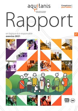 Rapport d'activité aquitanis 2021 en logique éco-responsable
