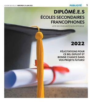 Diplômé.e.s Écoles secondaires 2022