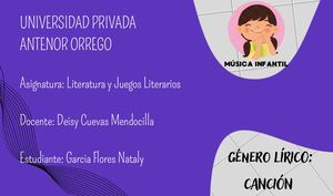 Género Lírico Canción