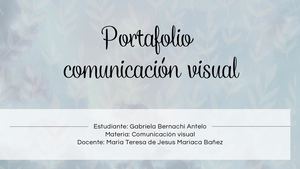 Portafolio comunicación visual
