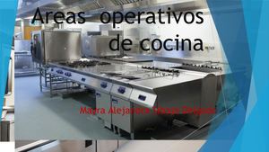Áreas operativas de una cocina