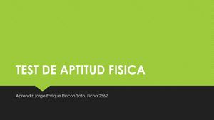 Test De Aptitud Fisica