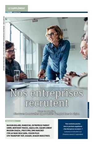 Supplement Nos entreprises recrutent (Jura) - 23/06/2022