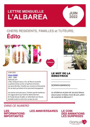 Journal Résidence Domus Vi  juin 2022