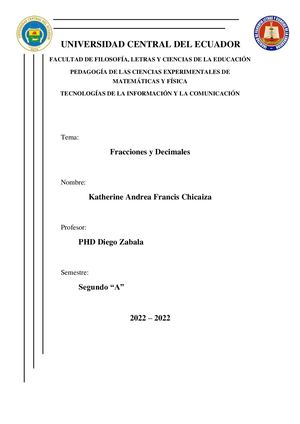 Fracciones Y Decimales