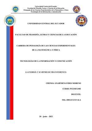 Benavides Chenoa Energía Ritmo De Transferencia Calameo