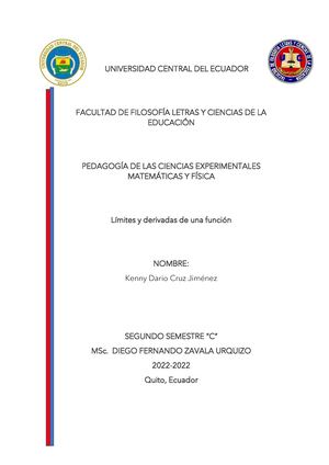 Límites y derivadas de una función