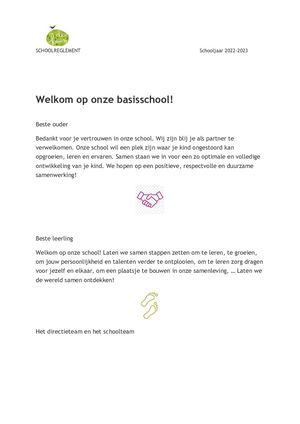 Schoolreglement Kruishoutem 2022 2023 Definitieve Versie