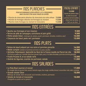 Carte Le Baratin Avril 2022