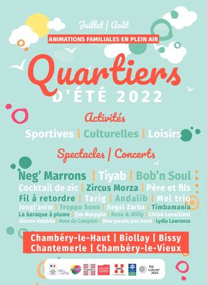 Quartiers d'été à Chambéry : le programme