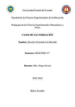 5 Primeros Casos De Fcatorización