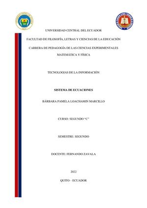 Sistema Ecuaciones Lineales