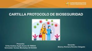 Cartilla Protocolos De Bioseguridad