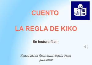 La Regla De Kiko Cuento Picto Y Lectura Facil En Formato De Cueno