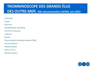 Juin 2022 - Trombinoscope des grands élus des Outre-mer