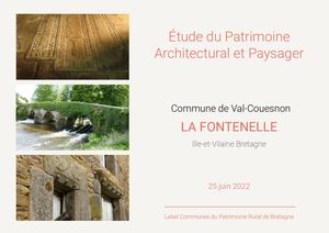 La Fontenelle Etude Label Communes Du Patrimoine Rural De Bretagne 2022